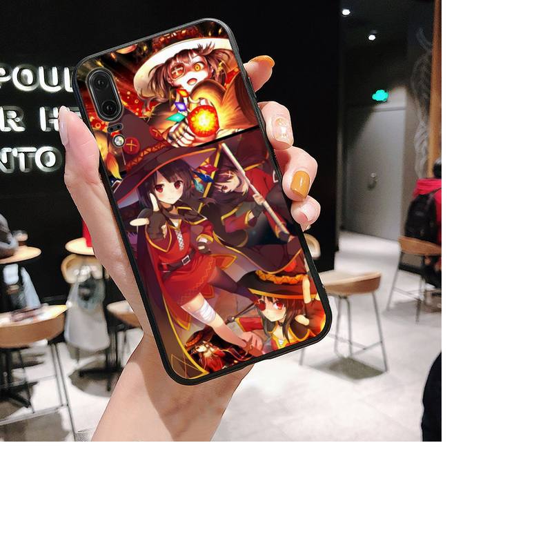Чехол для телефона японского аниме Konosuba Megumin для Huawei P30 plus P8 lite P9 lite, чехол для Psmart P20 pro P10 lite