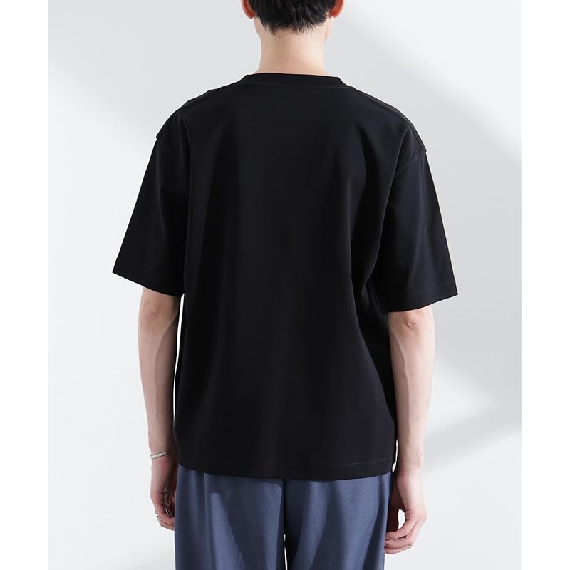 [Nano Universe] футболка BIG с защитой от запаха, мужская, S 142, сине-зеленая, 672-5124204