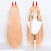 Power Cosplay Wig Anime Chainsaw Man Cosplay Pink Orange Sexy Long Hair Fiber Synthetic Wig+Free Gift Headwear+wig Cap