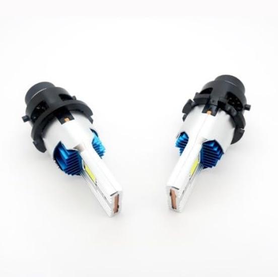 LED Headlight Bulbs for Vehicle Inspection Replaces OEM HID Set of 2 and D4S/D4R, Compliant, Bulbs, 35W, 6000K, 18000Lm, (Left Right)