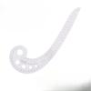 Multifunctional Sewing Tools Soft Plastic Comma Shaped Curve Ruler Styling Design Ruler French Curve 30 X 11cm Curve Ruler