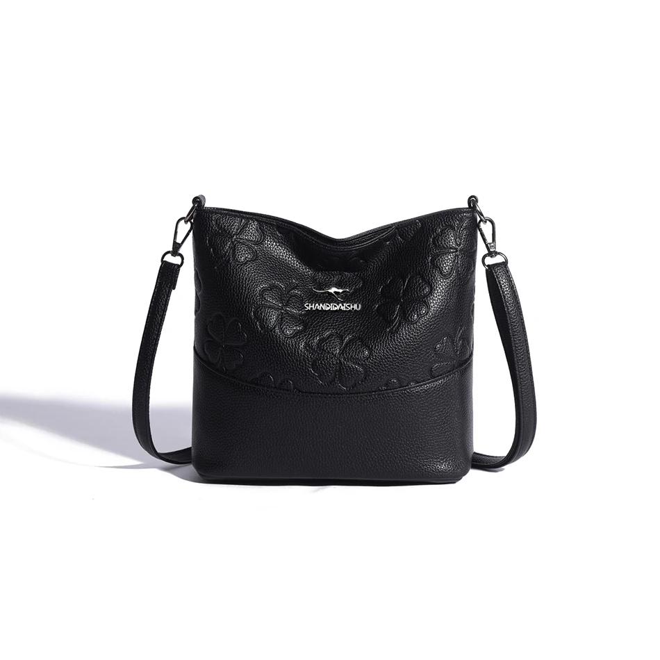 Women's Soft Leather Shoulder Bag Crossbody Messenger Bags Retro Feminine Bags Luxury Designer Bags