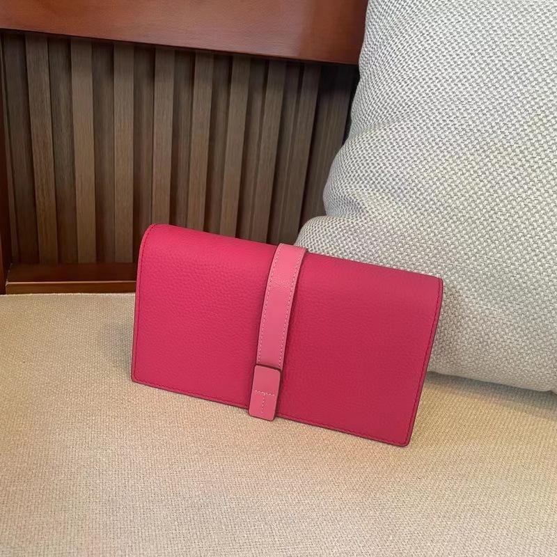 / Новый кожаный кошелек с длинным шнурком и цветной цепочкой, женский кошелек из натуральной кожи, универсальный кожаный кошелек