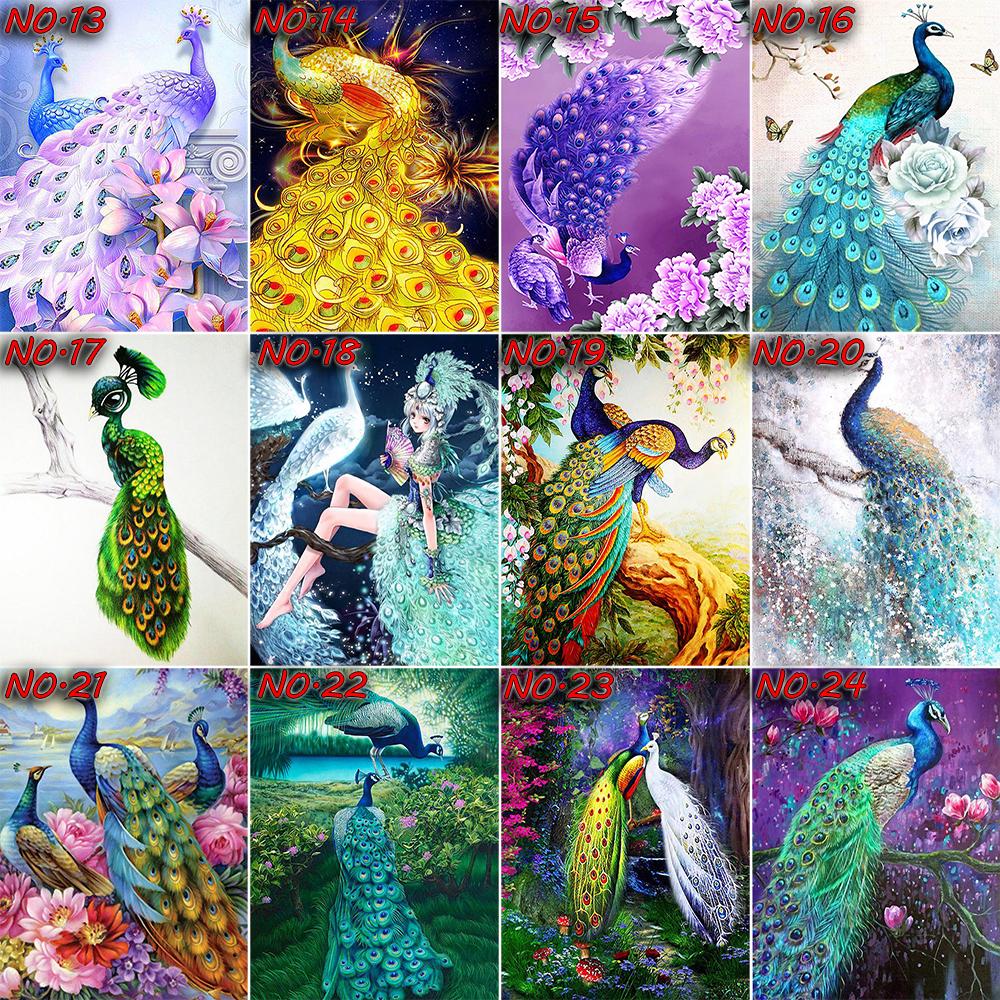 5D алмазная живопись Павлин Новое поступление Алмазная вышивка крестиком животное полная квадратная круглая дрель мозаика подарок ручной работы