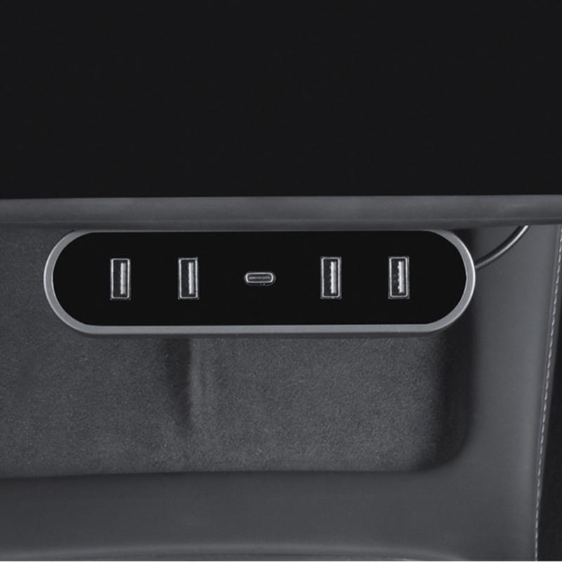 Автомобильные быстрые зарядные устройства USB-шунтирующий порт-концентратор подходит для док-станции модели 3/Y, разветвитель с питанием, адаптер для быстрой передачи данных