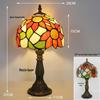 Tiffany Vintage Stained Glass Table Lamp for Bedside or Cafe