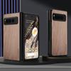 Case for Google Pixel Fold 5G Funda Bamboo Wood Pattern Leather Back Cover for Google Pixel Fold 5g Phone Case Capa