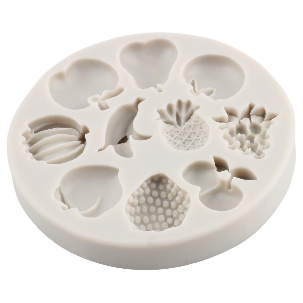 Силиконовая форма для фруктов, клубники, арбуза, банана, формы для помадки, инструменты для украшения торта, конфеты, смола, глина, шоколадная форма