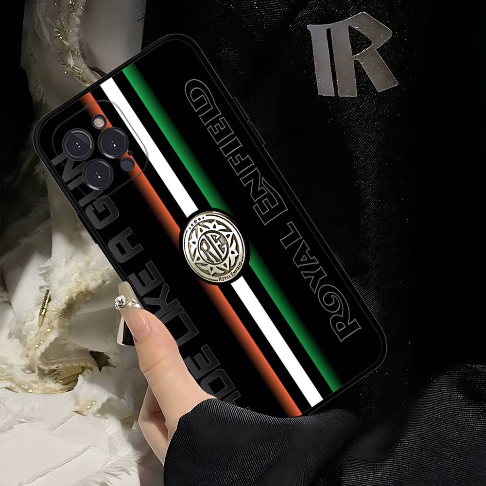 R-ROYALS E-ENFIELDS Logo Phone Case For IPhone 17 16 15 14 13 12 Mini 11 Pro Plus Soft Silicone Cover