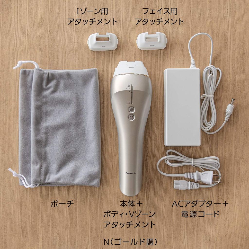 Panasonic Light Beauty Light Esthetic for Body and High Device, Face, Power, Gold, ES-WP97-N