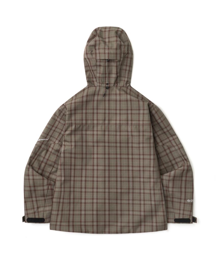DIMITO Stud 2L Jacket Brown Check