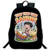 Рюкзак Tung Tung Tung Sahur, итальянский, с мультяшным рисунком, детский, для мальчиков и девочек, для студентов, школьный рюкзак, Tralalero Tralala, подростковая сумка через плечо.
