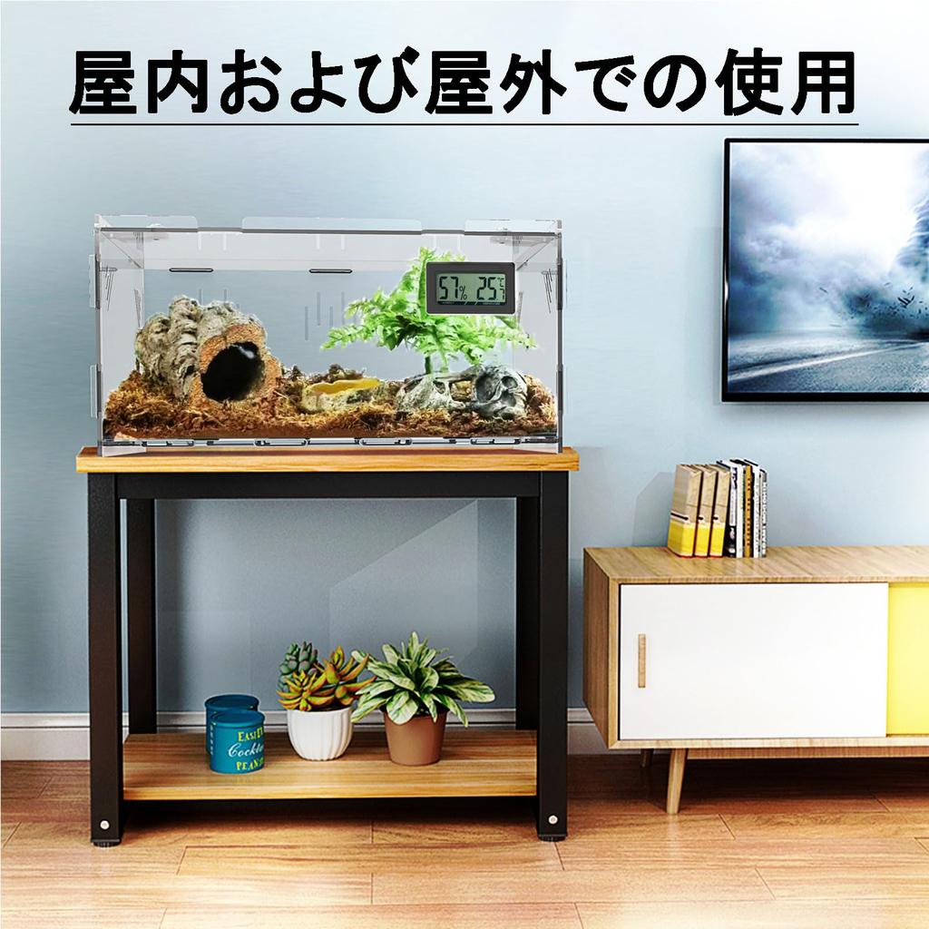 Клетка для ящериц Клетка для рептилий Ящик для разведения рептилий с температурой и гигрометром Террариум для рептилий Ящик для разведения насекомых Прозрачная вентилируемая клетка