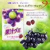 Meiji Fruit Juice Gummy 3 Fruit Juice Gummy Assortment Set Fruit Enjoy Comparing 3 Bulk Snacks Hand of 12 Assortment, Flavors, 100% (Mikan, Grape,
