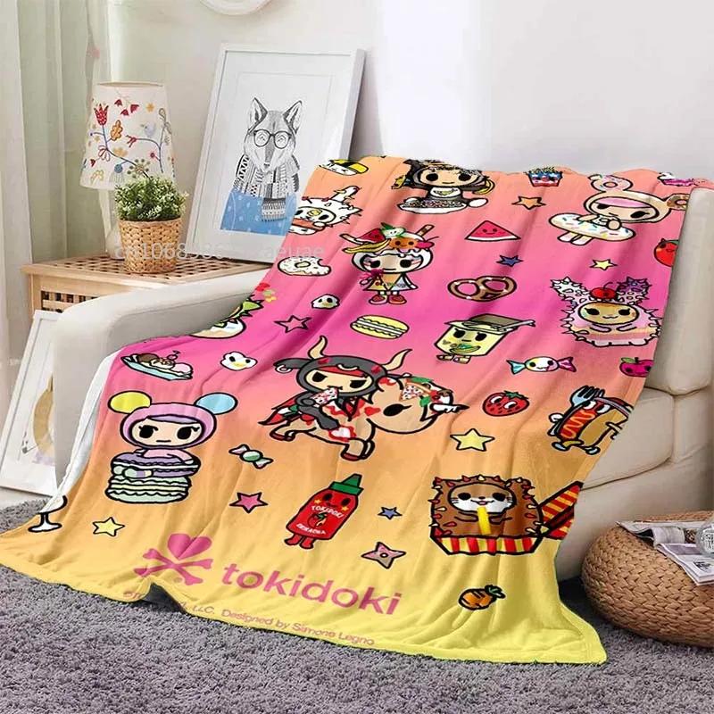 Японский стиль Tokidoki Плед Аниме Фантастический Принт Фланелевые Пледы для Кроватей Диванов Теплое Постельное Белье Мягкий Плед