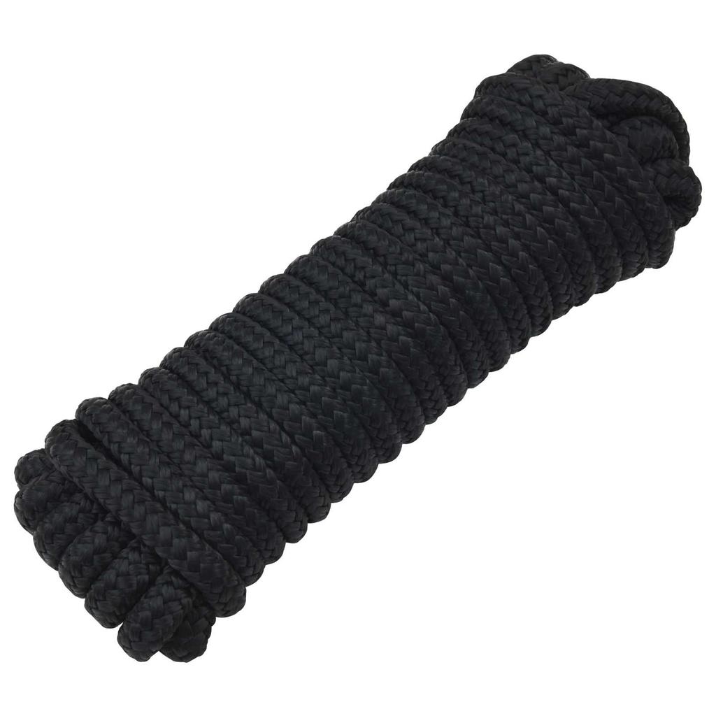 Boat Rope 6 m 1 Black Polyester
