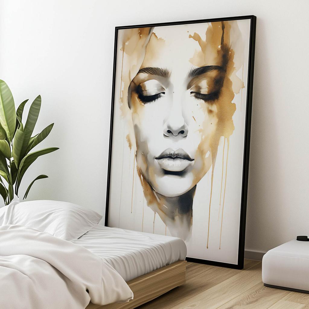 Tajemnicza Uroda Tajemnicza Uroda, 30X40 Cm, Rama Aluminiowa Złota, Papier Matowy 230 Gsm