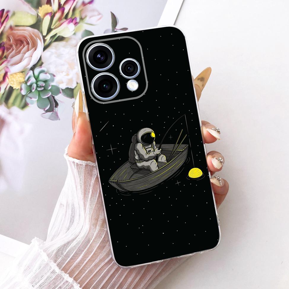 Transparent For Oppo Reno15 Cover Luxury Cute Cat Fashion Butterfly Cool Painted Bumper Casing For Oppo Reno15 5G CPH2825 Case