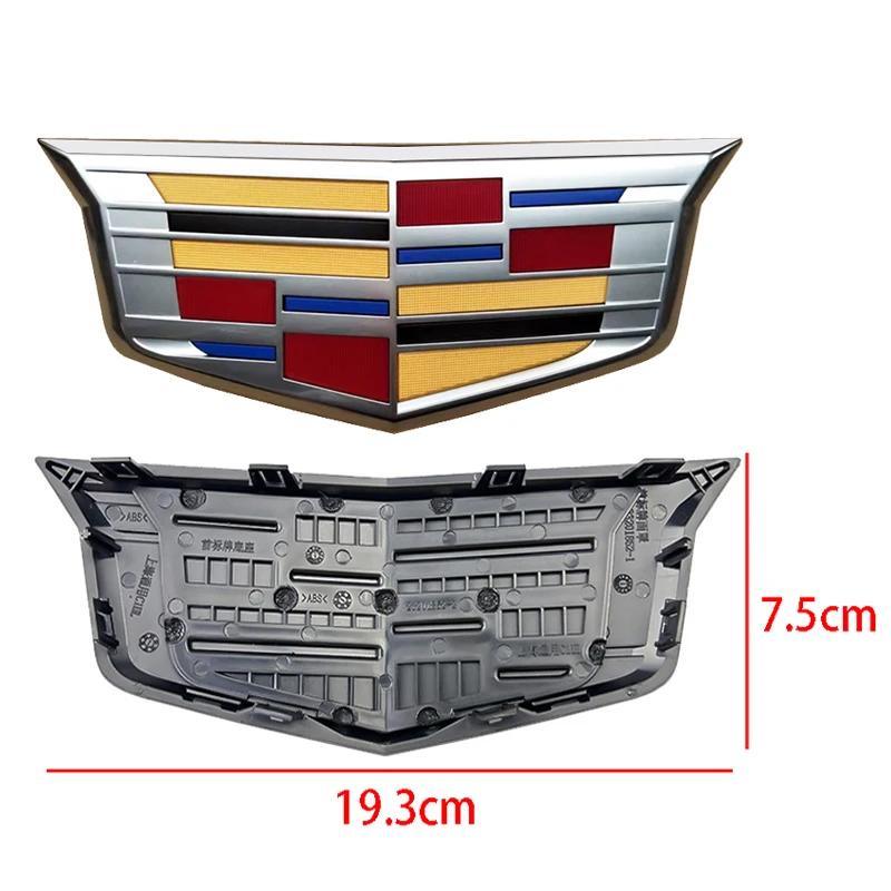 For Cadillac XT5 2016-2025 2PCS New Alloy Car Front Grille Emblem Rear Trunk Badge Stickers Decals Auto Modifiction Accessories