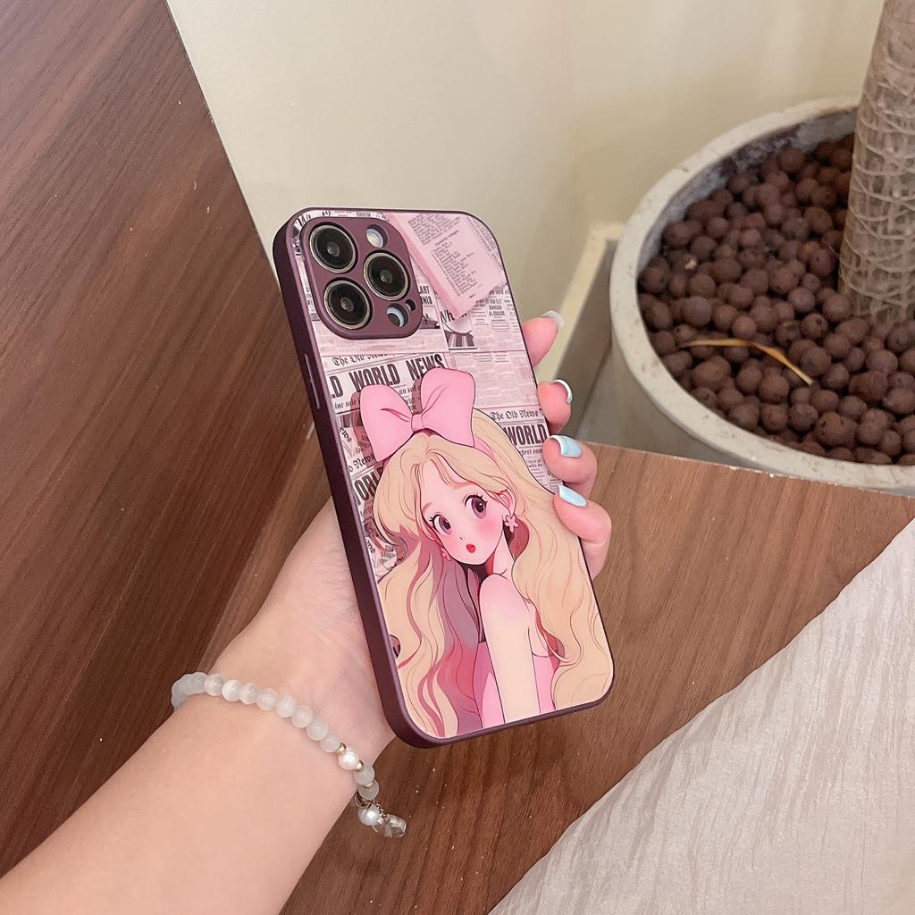 Персонализированный розовый чехол с бабочкой для девочек для iPhone 15, 14, 13, 12, 11 Pro Max X XR XS, персонализированный стеклянный чехол для телефона