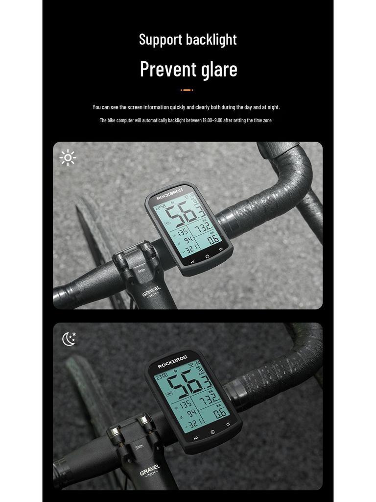 Loch Brothers Wireless Bicycle GPS Speedometer with Cadence Sensor