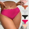 Seamless Low-Rise Women's Underwear with Hollowed Wavy Waistband