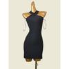 California Fashion Card Cross-Halterneck Bodycon Dress Fashion Wind Sexy Slim Thread Knitting Dress