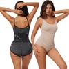 Бесшовный треугольный цельный формирователь большого размера с дизайном, приподнимающим ягодицы, застежкой на пуговицах спереди, женский утягивающий пояс с бретелями