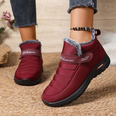 Женские зимние хлопковые туфли бархатные и утепленные, чтобы сохранять тепло и быть повседневными.. Слипоны с коротким голенищем для снега