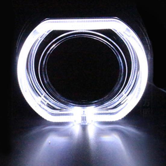 2шт 3-дюймовый автомобиль авто светодиодные фары указатель поворота проектор линзы кожухи маска