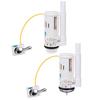 Toilet Tank Dual Flush Valve White Wire-controlled