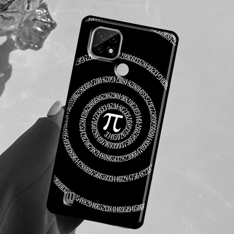 Математическая формула Пи Для Realme 14 Pro Plus 10 11 12 13 GT 6 6T 5 GT7 Pro C61 C55 C53 C51 C21Y C25S C67 C75 Чехол
