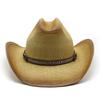 Жесткая Соломенная Шляпа Рыцаря Западная Шляпа Панама Ковбойская Шляпа Весенне-Летняя Мужская Шляпа от Солнца