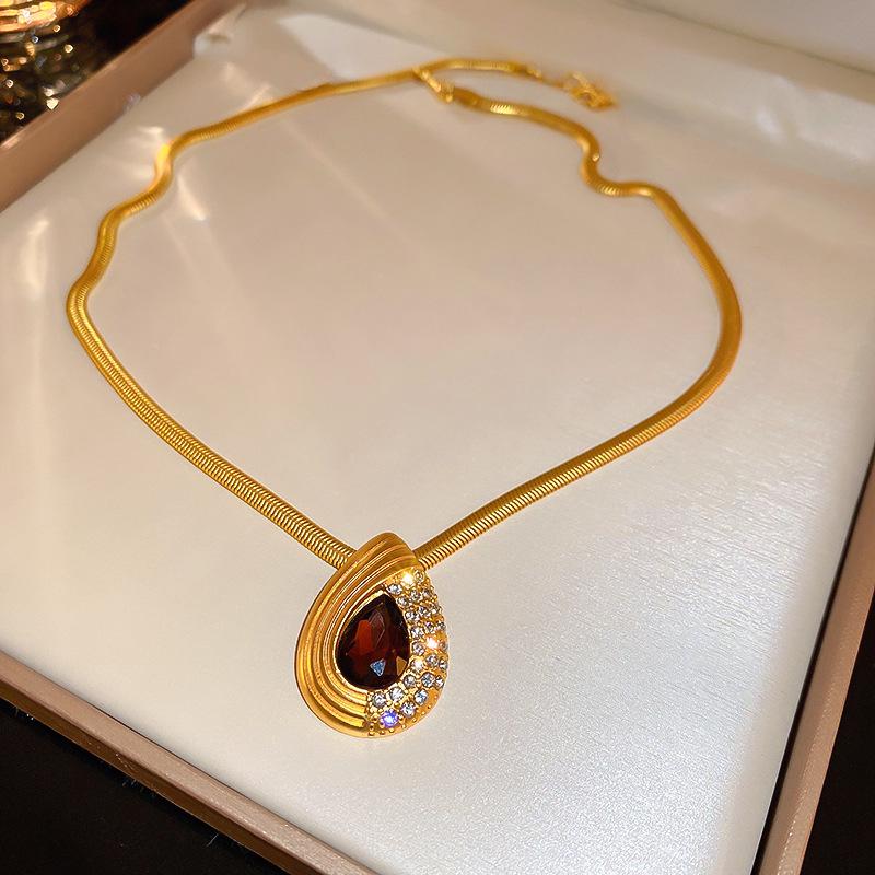 Мультяшный набор украшений с пчелой: Милые детские серьги и ожерелье с подвеской в виде капли масла для женщин