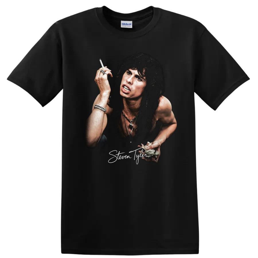 Steven Tyler Rock Music T Shirt Aerosmith Frontman Singer Portrait Tee