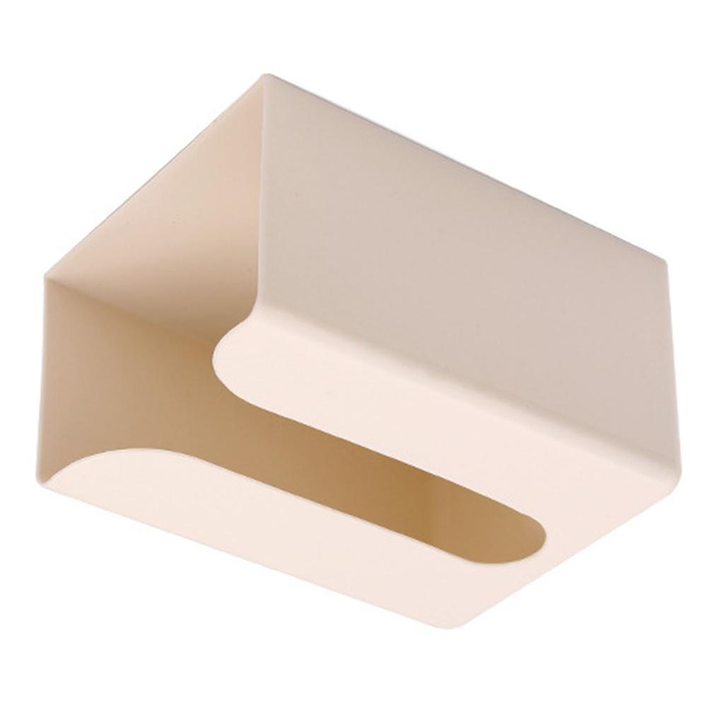 Wall Mounted Tissue Box Cover Punch Free Large Capacity Rectangular Napkin Box for Living Room