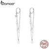 BAMOER 925 Sterling Silver Hypoallergenic Stud Earrings For Women, Stars & Moon Design Fashion Jewelry