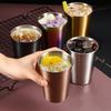 Stainless Steel 230/350/500ml Beer Cup Easy To Clean Comfortable Grip Drinking Home Accessory