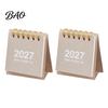 Practical Gift for Students Professionals Mini Desk Calendar 2026-2027, Oct 2026 to Dec 2027 Standing Flip Small Portable Desktop Ornament Calendar,