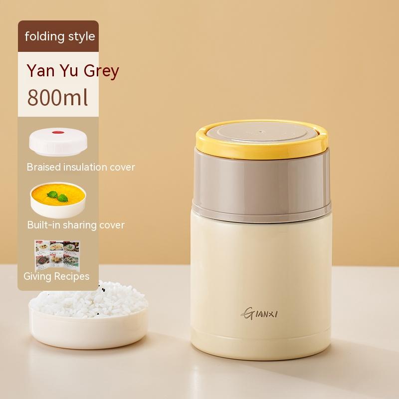 Тушеная кружка, новая 24-часовая изоляция, контейнер для обеда, ведро, тушеное мясо, каша, переносная кастрюля из нержавеющей стали 316 для тушения