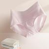 Women's Cotton Underwear Mid Waist No Show Panties Breathable Soft Stretchy Full Coverage Briefs Seamless Underpants