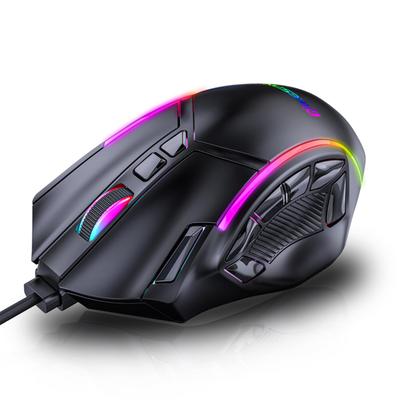 USB Проводная Игровая 12 13 RGB для Настольных Компьютеров и Windows Мышь, Кнопки, Подсветка, 1200-12800 DPI, 125-1000 Гц Программируемая, Ноутбуки,