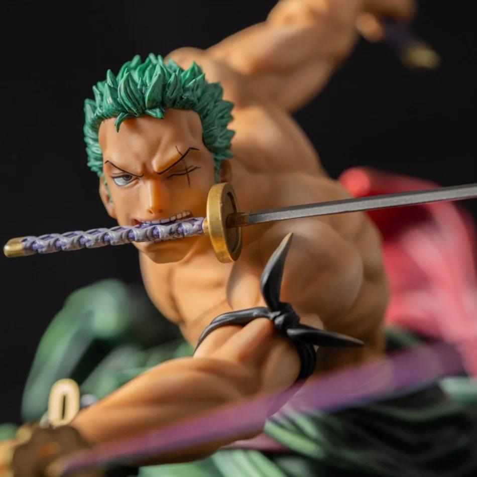 One Piece Рароноа Зоро 10 см Аниме Модель Действия - Трехлезвийный Са-Максимум Статуэтка Манги для Коллекционеров И Детей