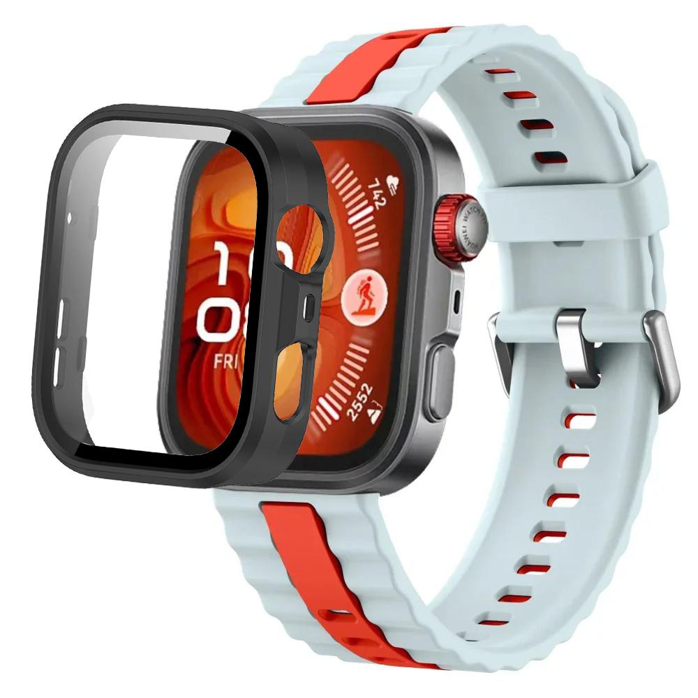 Силиконовый ремешок + ПК-кейс для Huawei Watch Fit 4/Fit 4 Pro, детали умного браслета для Huawei Watch Fit 3, защитный чехол для часов