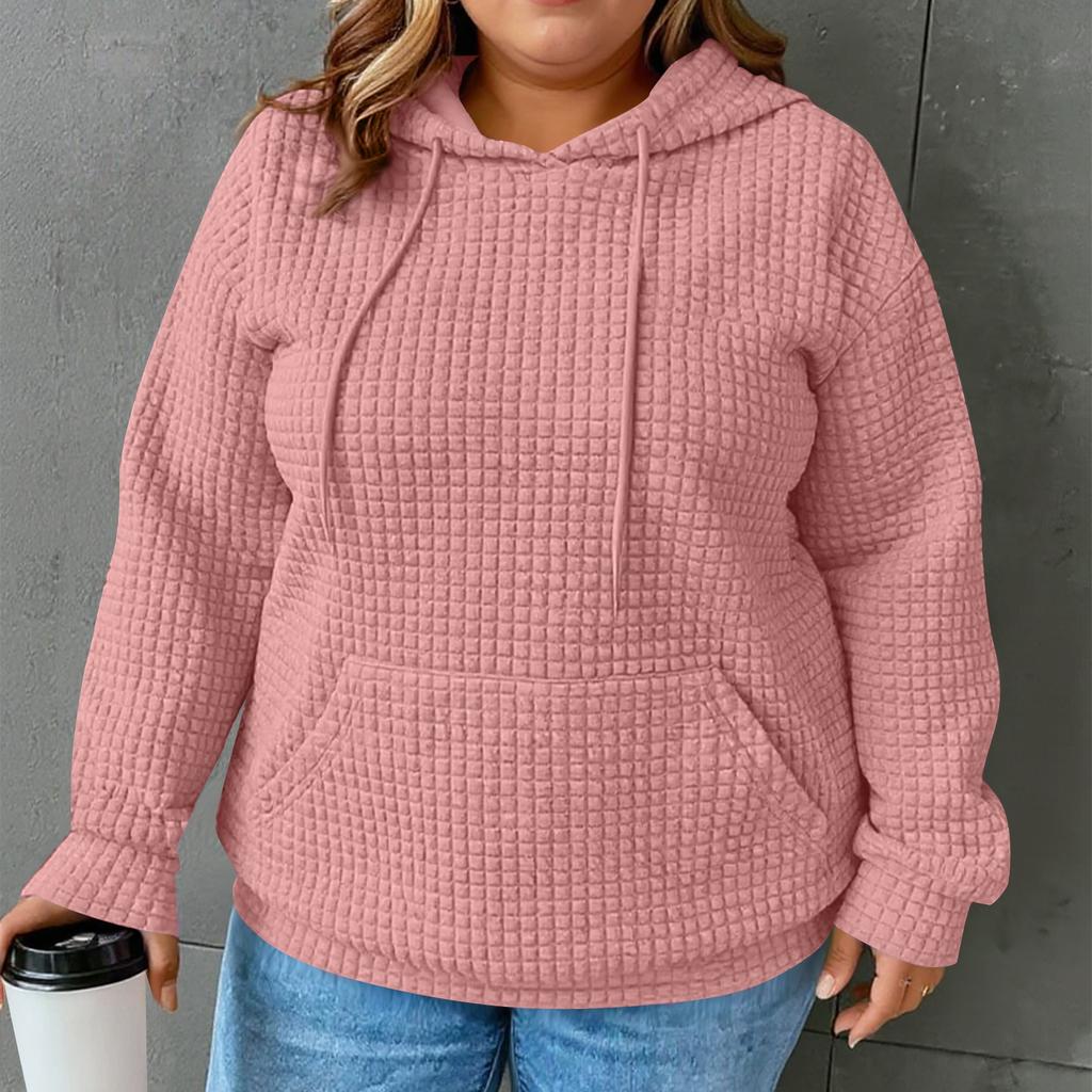 Женские толстовки с капюшоном, с длинным рукавом, повседневные, со шнурком, свитшоты, пуловер, карманы, топы
