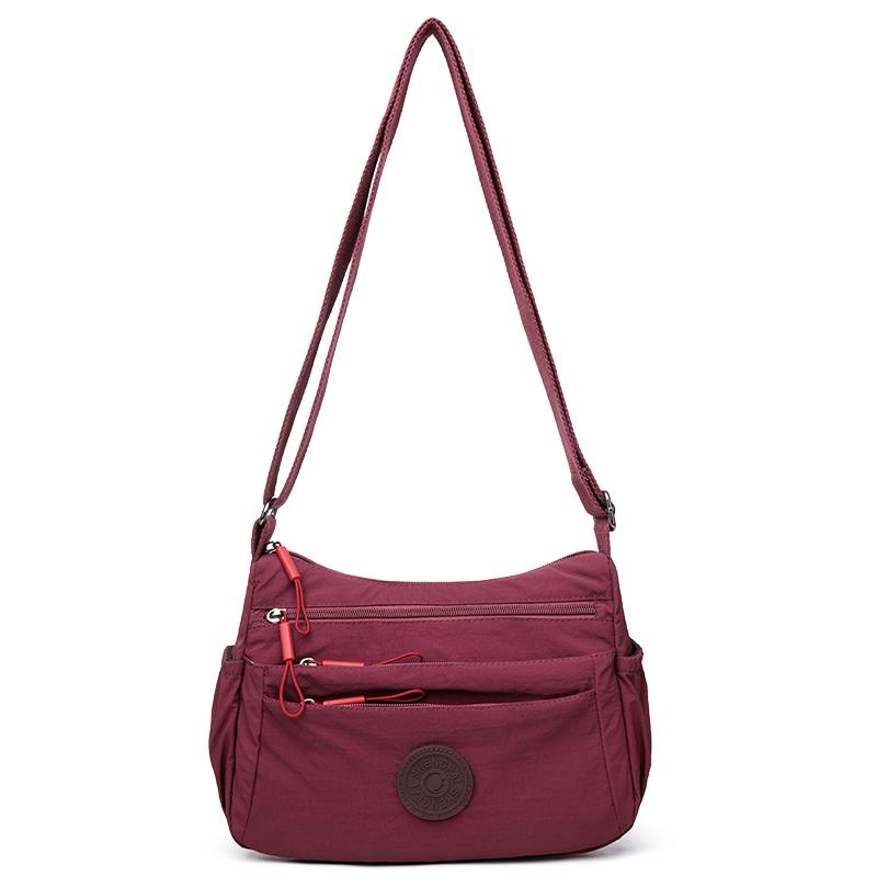 Women's Multi-Layer Crossbody Bag Lightweight Shoulder Bag Middle-Aged and Elderly Mother Bag