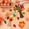 3D 96Pcs DIY Felt Tree Crafts Kit for Halloween Thanksgiving Home Wall Decor Gift Decoration Craft Set Decor Ornaments Figurines