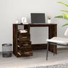 VidaXL Desk with Drawers Smoked Oak 102x50x76 Cm Engineered Wood 823037