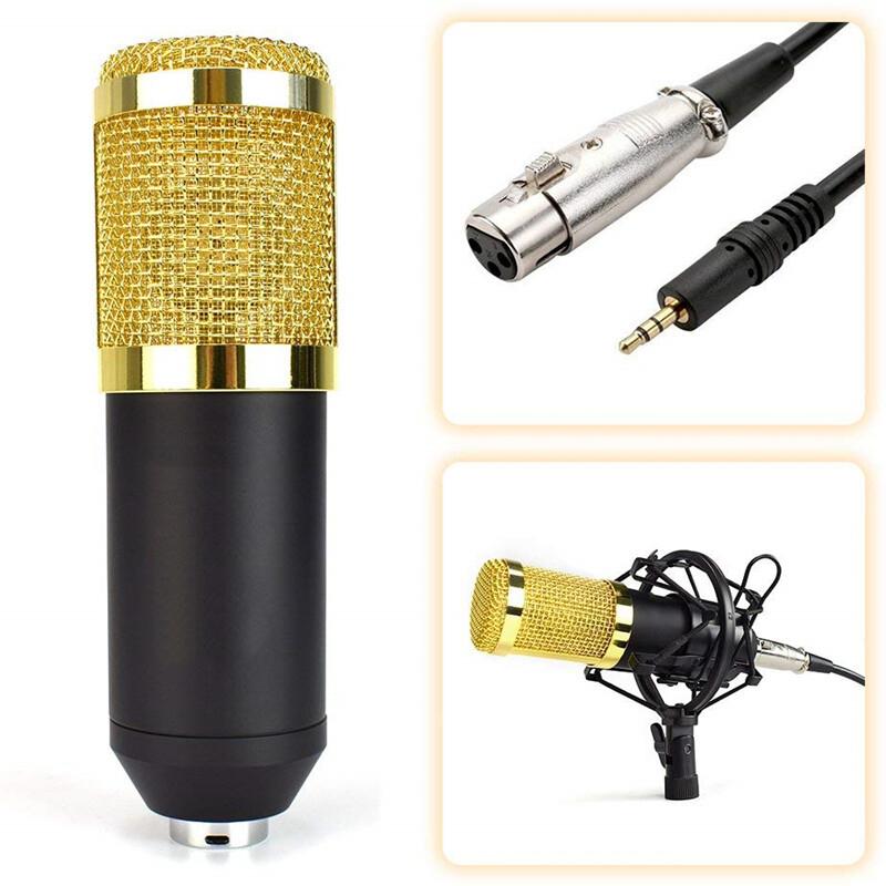 Конденсаторные микрофоны Подвесные микрофоны Студийные Для KTV Караоке Радиовещание Пение Запись Компьютерный Прямой Микрофон
