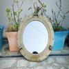 Brass Finish 60.9cm Port Hole Nautical Maritime Ship Window Wall Glass Porthole Home Décor Gifts Transparent Glass